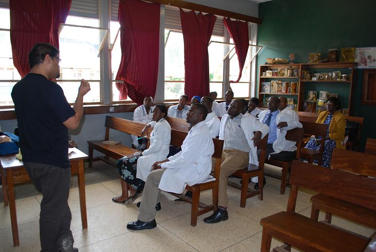 African pharmacy students training